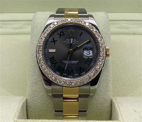 41mm rolex with diamond bezel|rolex datejust 41 diamond numbers.